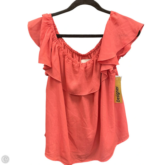 Top Short Sleeve By Maeve In Mauve, Size: M