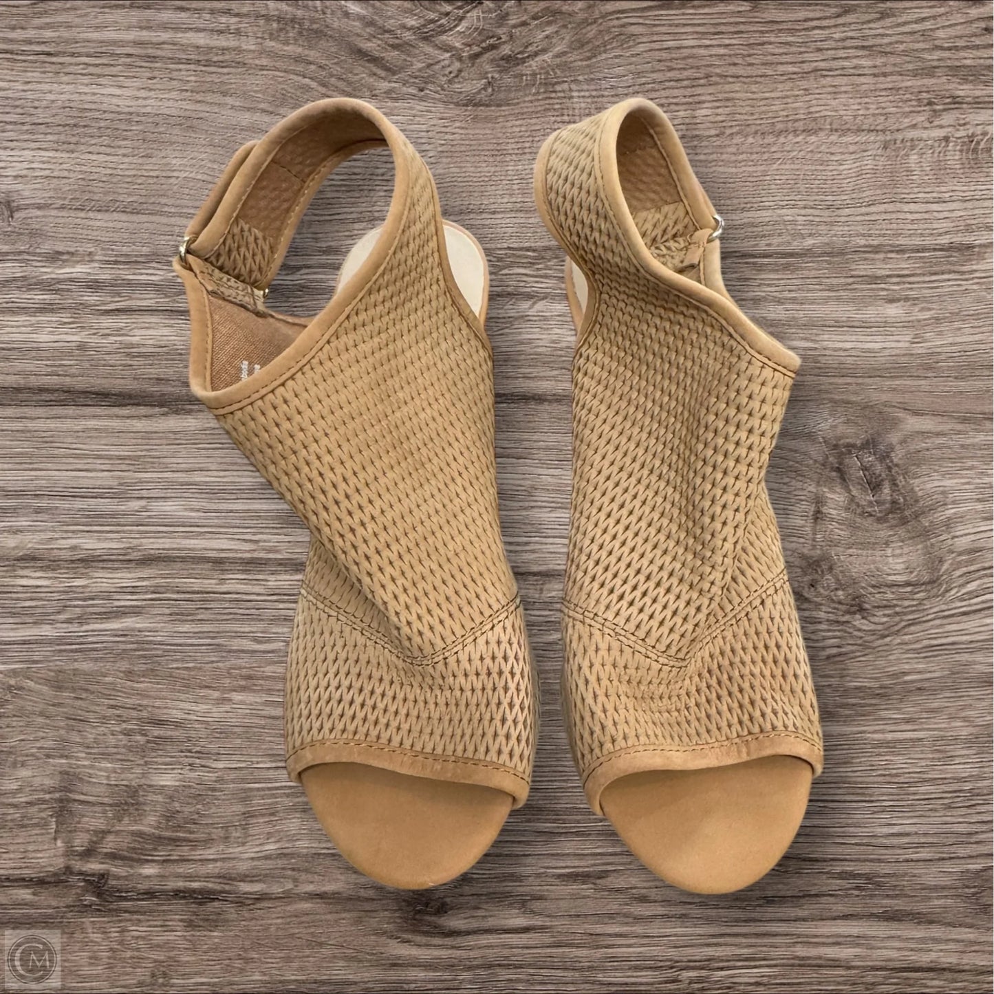 Sandals Heels Block By Aldo In Tan, Size: 7