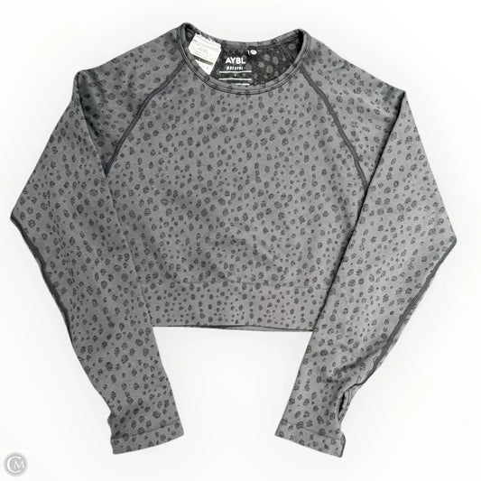 Athletic Top Long Sleeve Crewneck By Clothes Mentor In Grey, Size: L