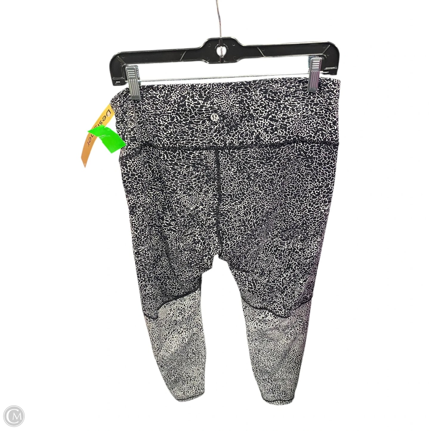 Athletic Leggings By Lululemon In Black & White, Size: 12