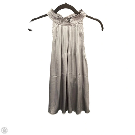 Blouse Sleeveless By White Mark In Grey, Size: 14