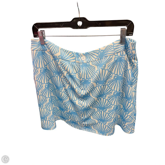 Skort By Clothes Mentor In Blue & White, Size: Xl