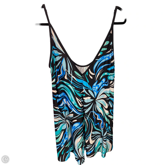 Swimwear Cover-up By Clothes Mentor In Black & Blue, Size: Osfm