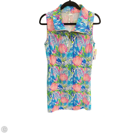 Dress Casual Short By Lulu B In Tropical Print, Size: L