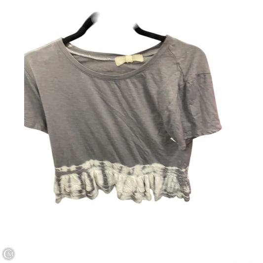 Top Short Sleeve By No Comment In Grey, Size: M