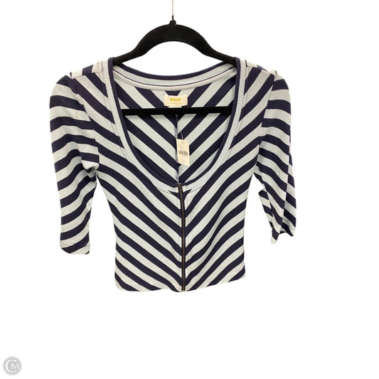 Top Short Sleeve By Maeve In Striped Pattern, Size: Xxs