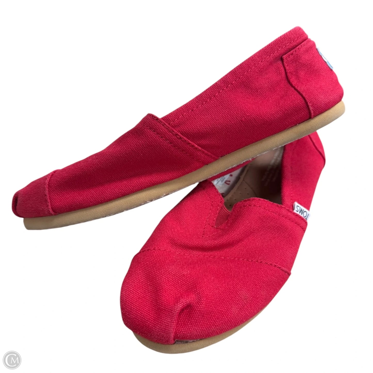 Shoes Flats By Toms In Red, Size: 7.5
