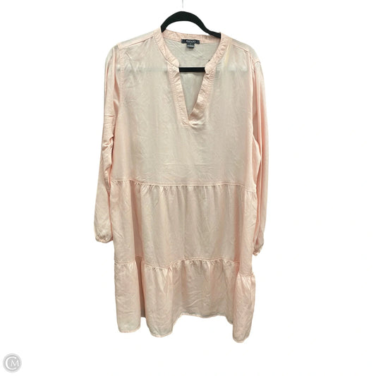 Dress Casual Midi By Clothes Mentor In Pink, Size: 14