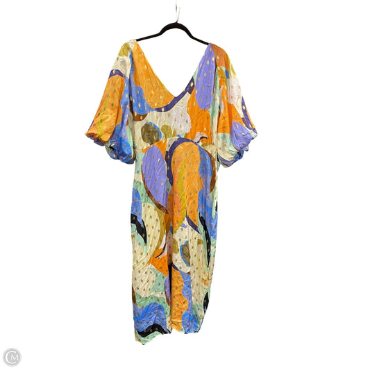 Dress Casual Midi By Clothes Mentor In Multi-colored, Size: 2x