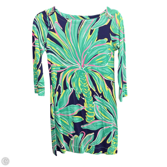 Dress Designer By Lilly Pulitzer In Green & Pink, Size: Xs