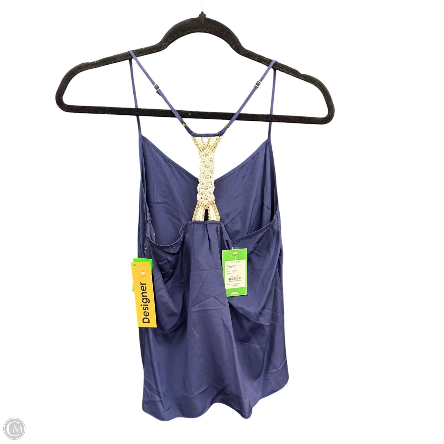 Top Sleeveless Designer By Lilly Pulitzer In Navy, Size: Xs