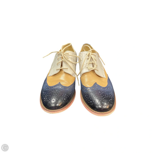 Shoes Flats By Clothes Mentor In Cream & Tan, Size: 7.5