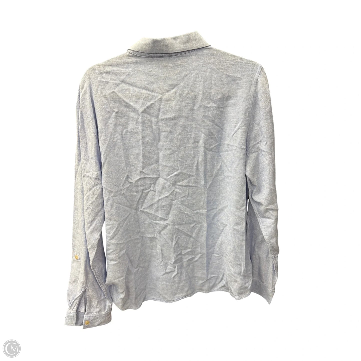 Top Long Sleeve By Orvis In Blue, Size: L