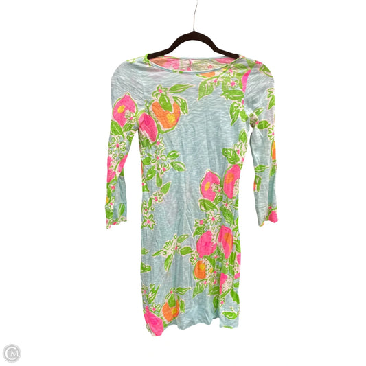 Dress Designer By Lilly Pulitzer In Blue & Pink, Size: Xs