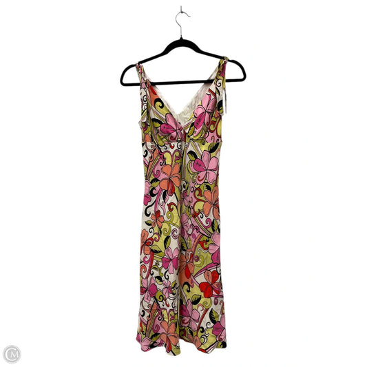 Dress Casual Short By Grace In Green & Pink, Size: 6