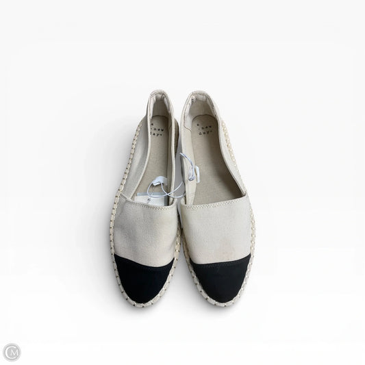 Shoes Flats By A New Day In Black & Cream, Size: 8