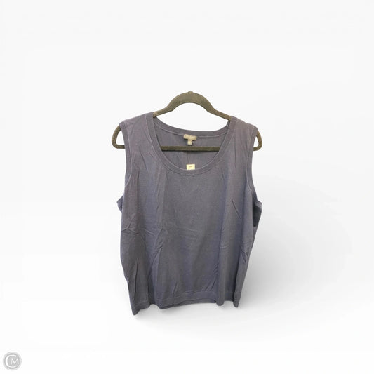 Sweater Short Sleeve By Talbots In Navy, Size: 2x