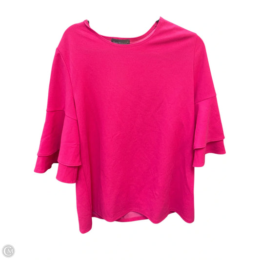 Blouse 3/4 Sleeve By Travel Elements In Pink, Size: Xl
