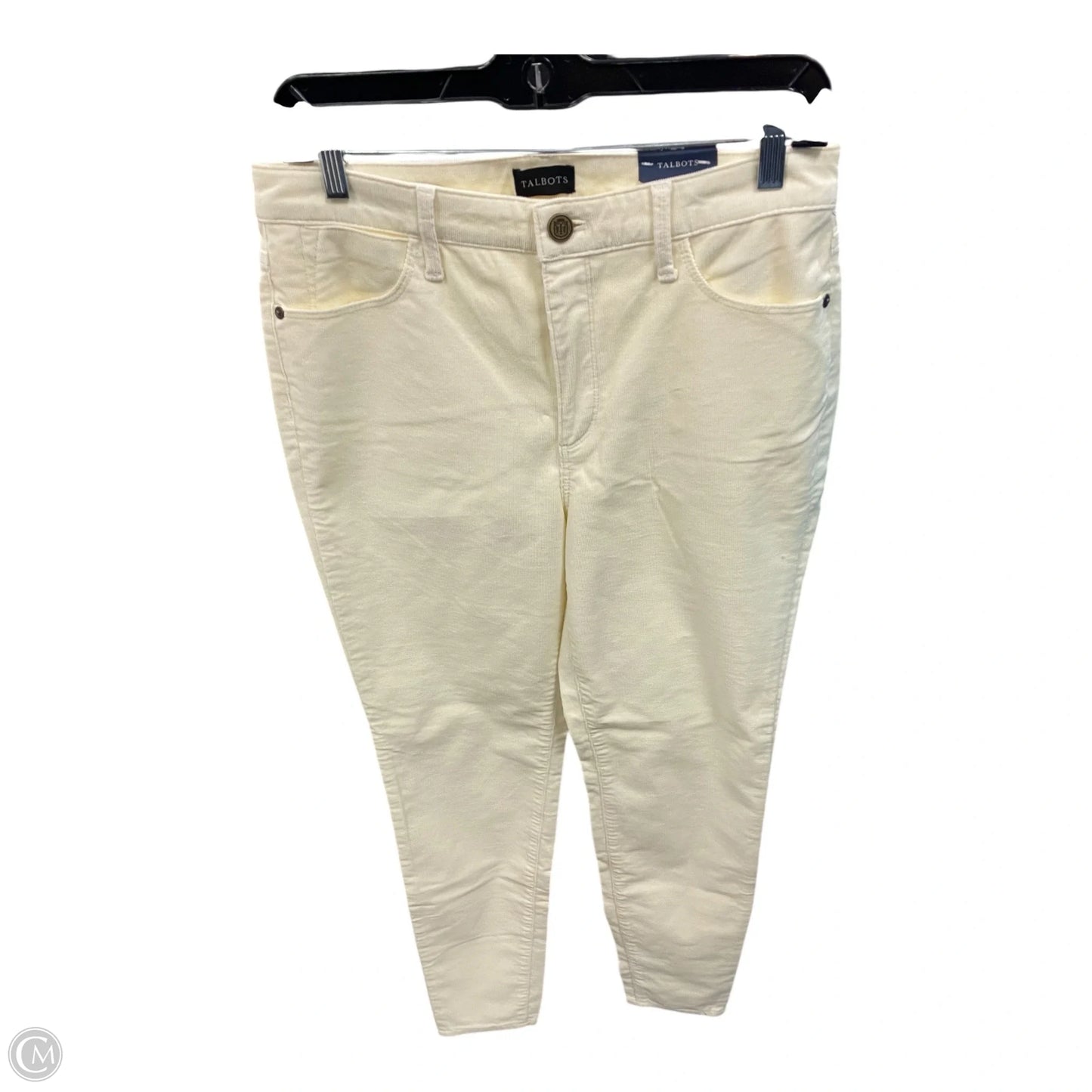 Pants Corduroy By Talbots In Cream, Size: 6