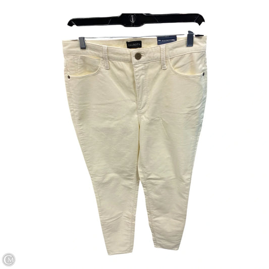 Pants Corduroy By Talbots In Cream, Size: 6