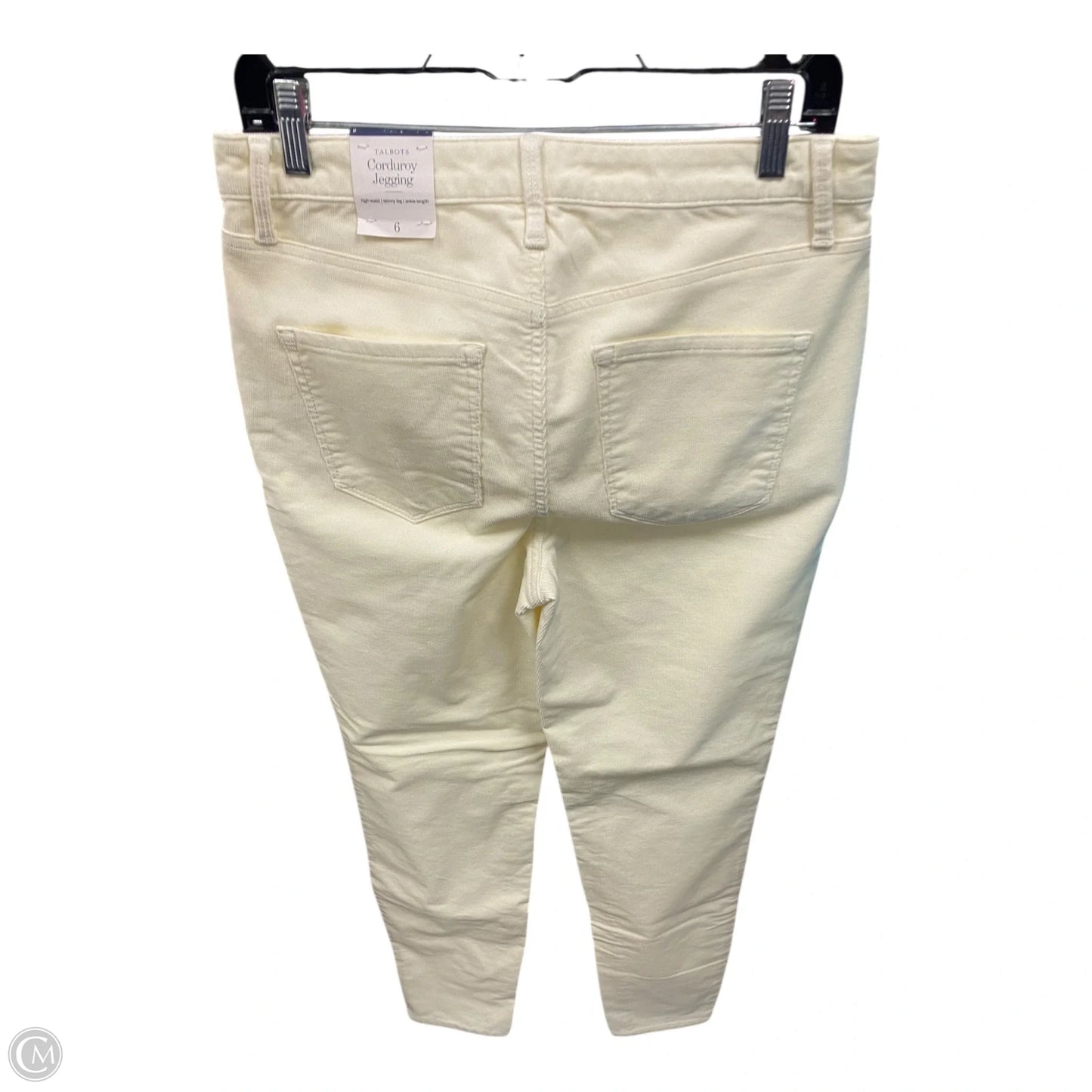 Pants Corduroy By Talbots In Cream, Size: 6