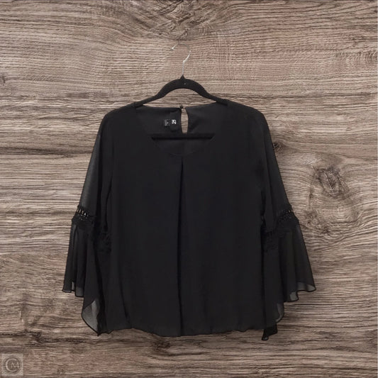 Blouse 3/4 Sleeve By Iz Byer In Black, Size: Xl