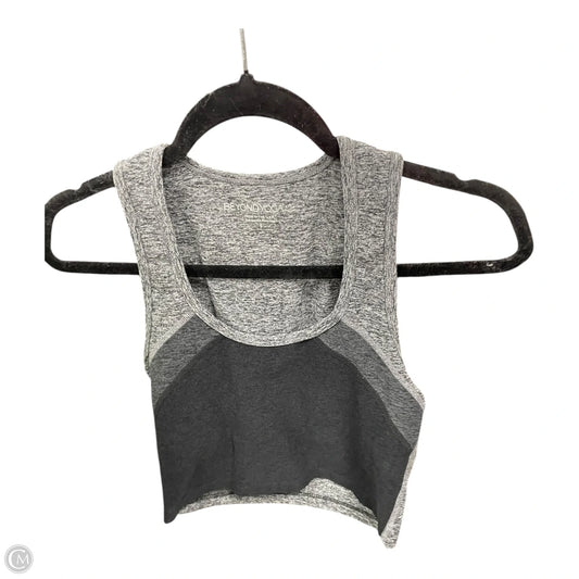 Athletic Bra By Beyond Yoga In Black & Grey, Size: S