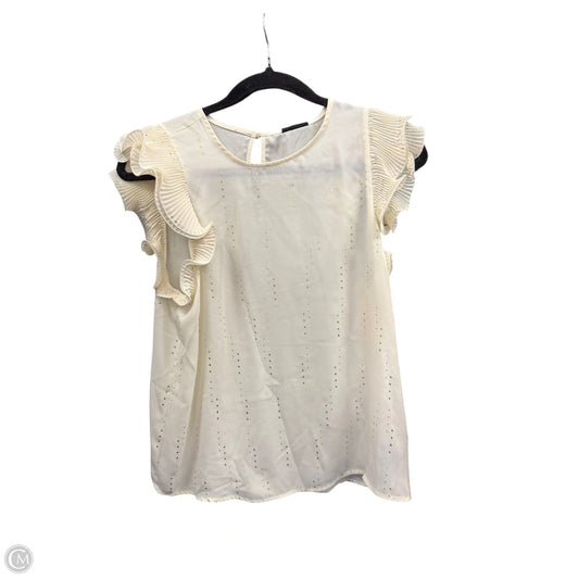 Top Sleeveless By Who What Wear In Cream, Size: S