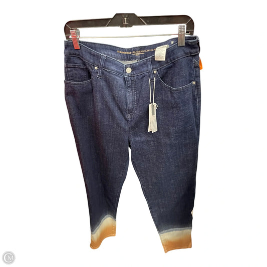 Jeans Skinny By Chicos In Blue & Brown, Size: 12