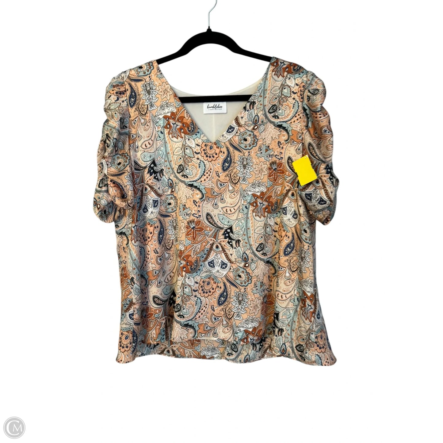 Blouse Short Sleeve By Clothes Mentor In Floral Print, Size: L