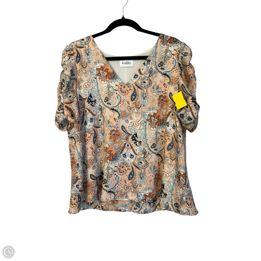 Blouse Short Sleeve By Clothes Mentor In Floral Print, Size: L