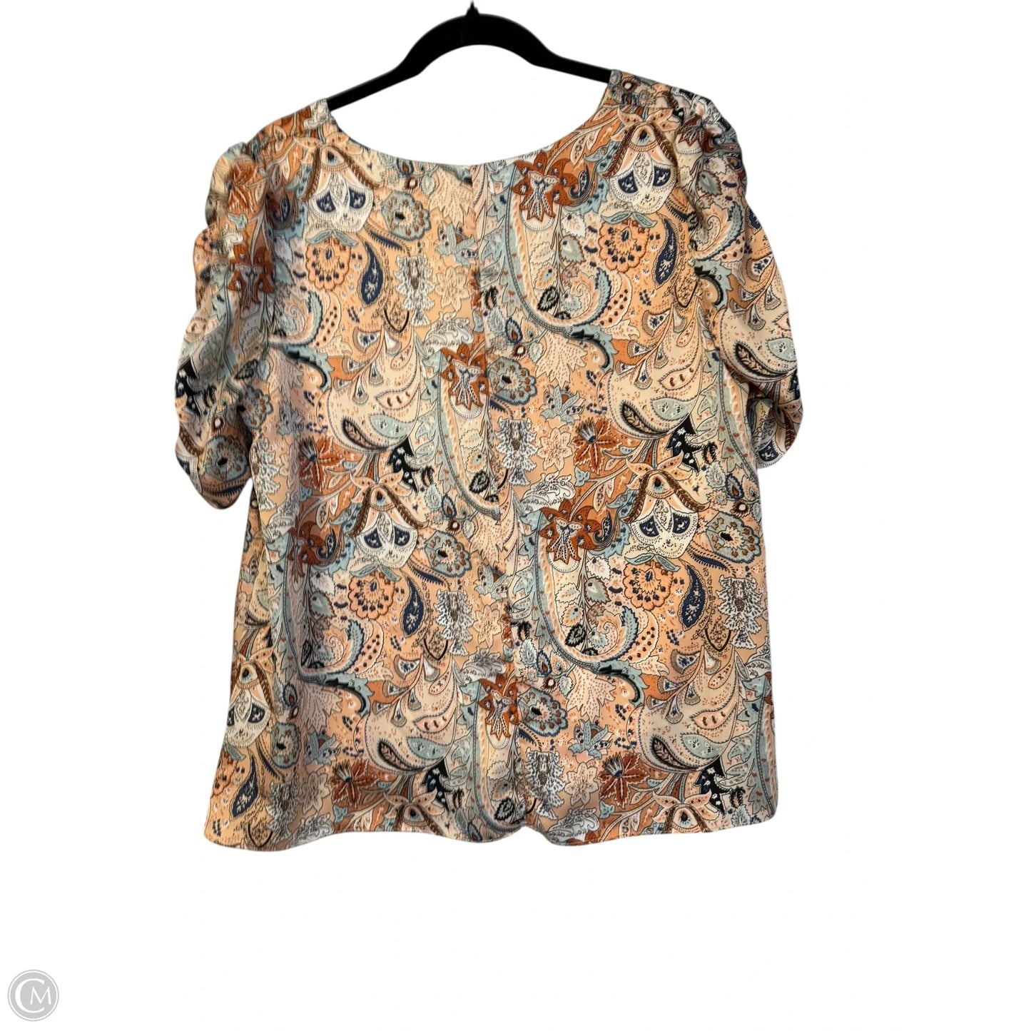 Blouse Short Sleeve By Clothes Mentor In Floral Print, Size: L