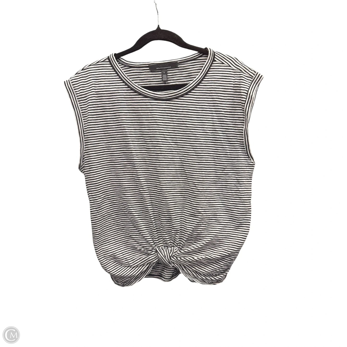 Top Sleeveless By White House Black Market In Striped Pattern, Size: L
