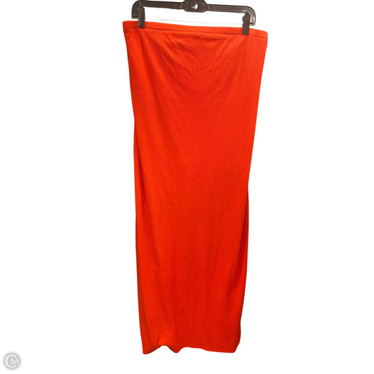 Dress Casual Maxi By A New Day In Orange, Size: Xl