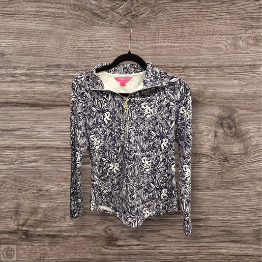 Sweatshirt Designer By Lilly Pulitzer In Blue & White, Size: Xxs