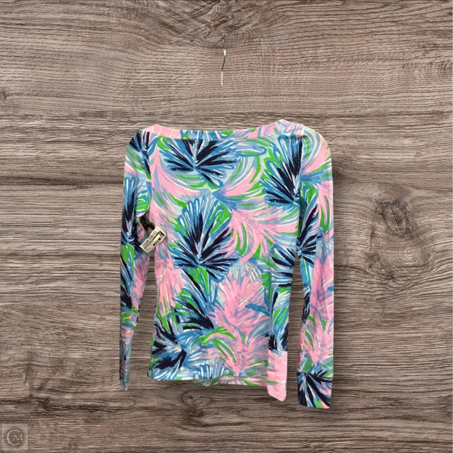 Top Long Sleeve Designer By Lilly Pulitzer In Blue & Pink, Size: Xs