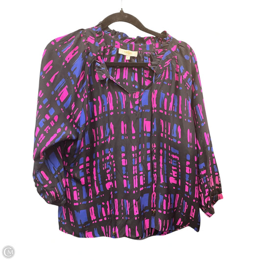 Blouse 3/4 Sleeve By Clothes Mentor In Multi-colored, Size: Xl