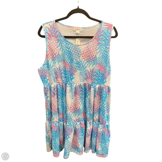 Dress Casual Short By Clothes Mentor In Tropical Print, Size: Xl