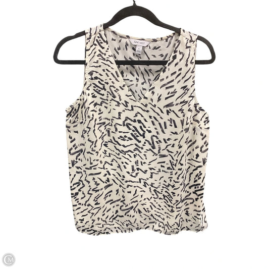 Top Sleeveless By Nine West In Black & Cream, Size: M