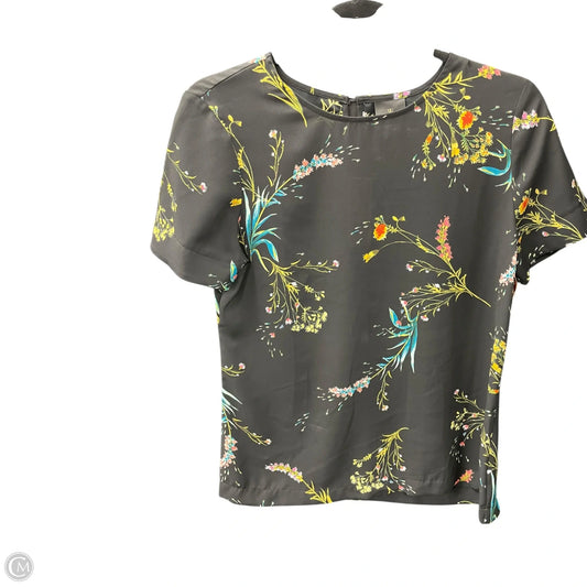 Top Short Sleeve By Worthington In Floral Print, Size: Xs
