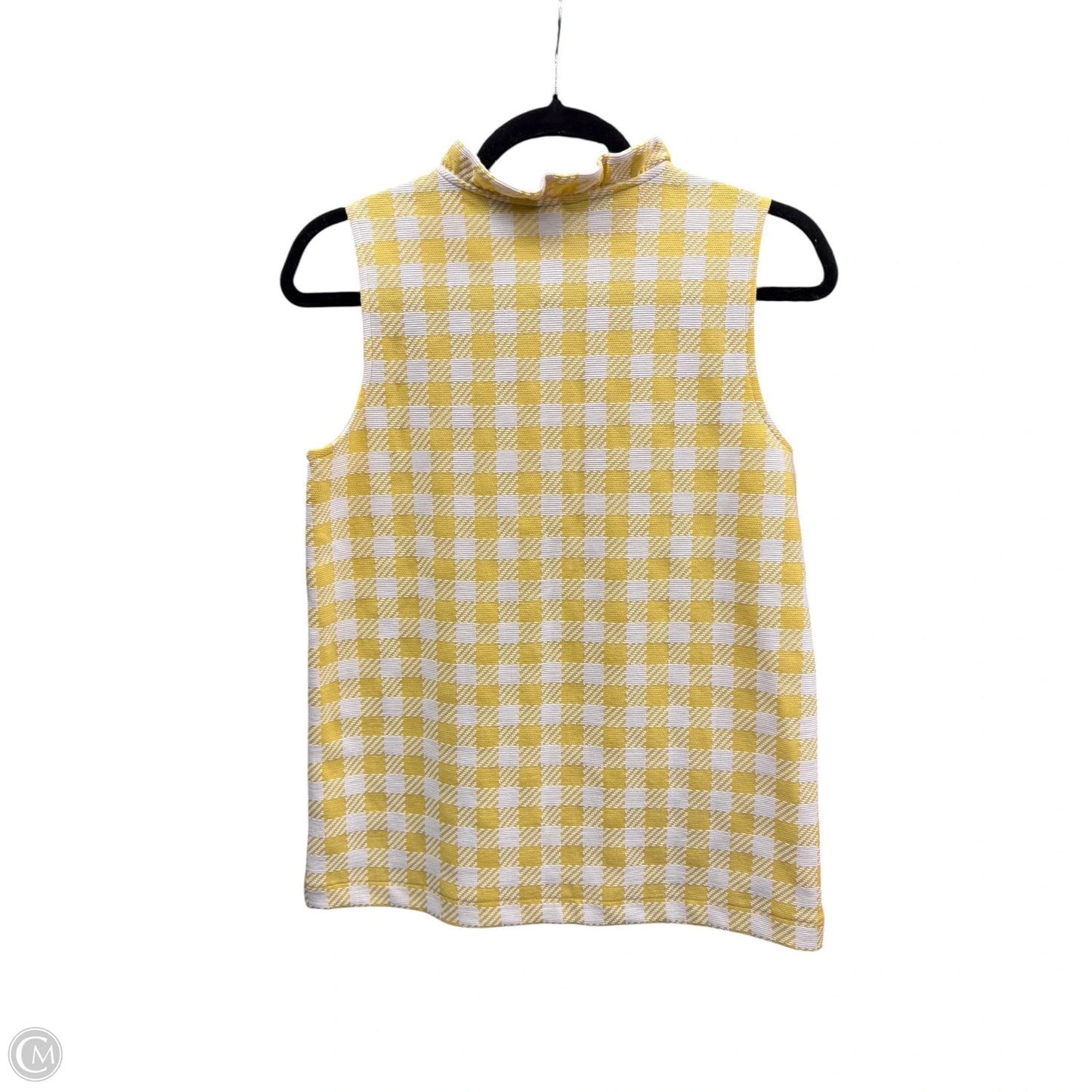 Top Sleeveless By Ann Taylor In Checkered Pattern, Size: Xs