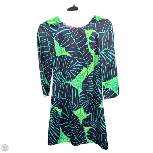 Dress Designer By Lilly Pulitzer In Blue & Green, Size: 0
