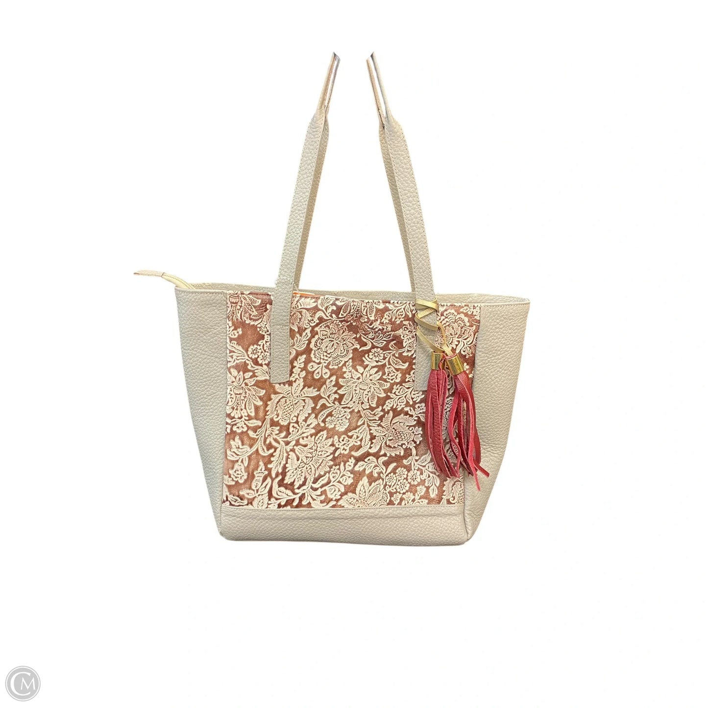 Tote Leather By Clothes Mentor, Size: Medium