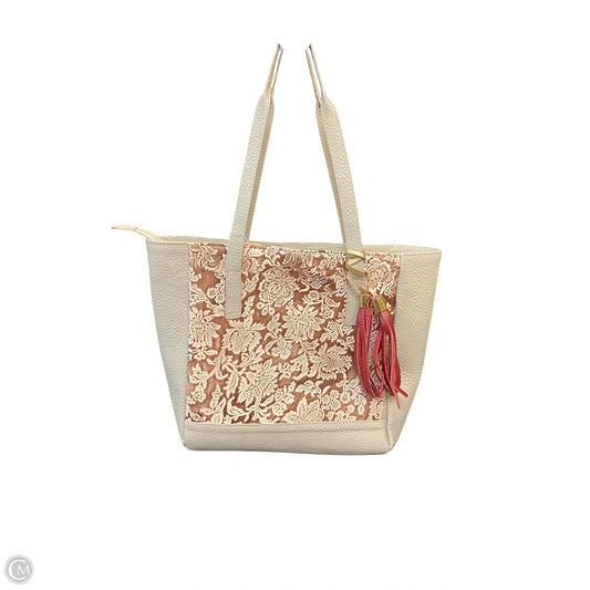 Tote Leather By Clothes Mentor, Size: Medium
