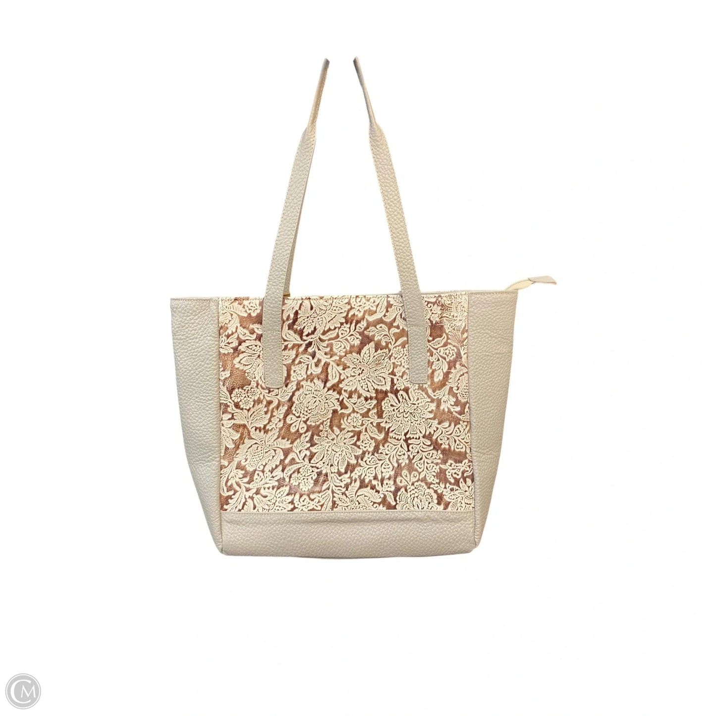 Tote Leather By Clothes Mentor, Size: Medium