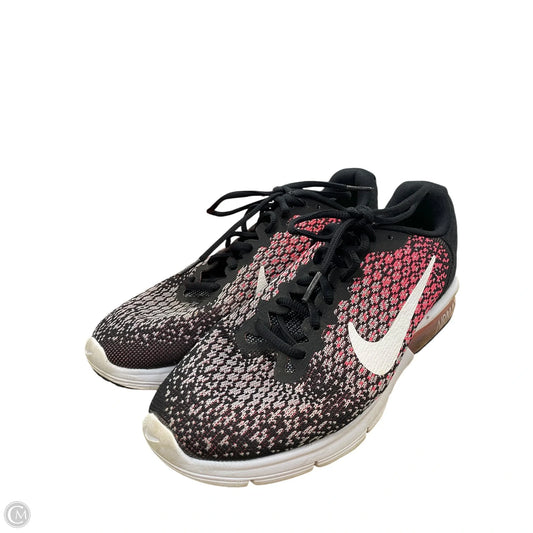 Shoes Athletic By Nike In Black & Pink, Size: 9.5