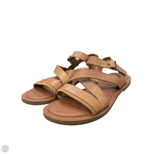 Sandals Flats By Toms In Brown, Size: 7.5