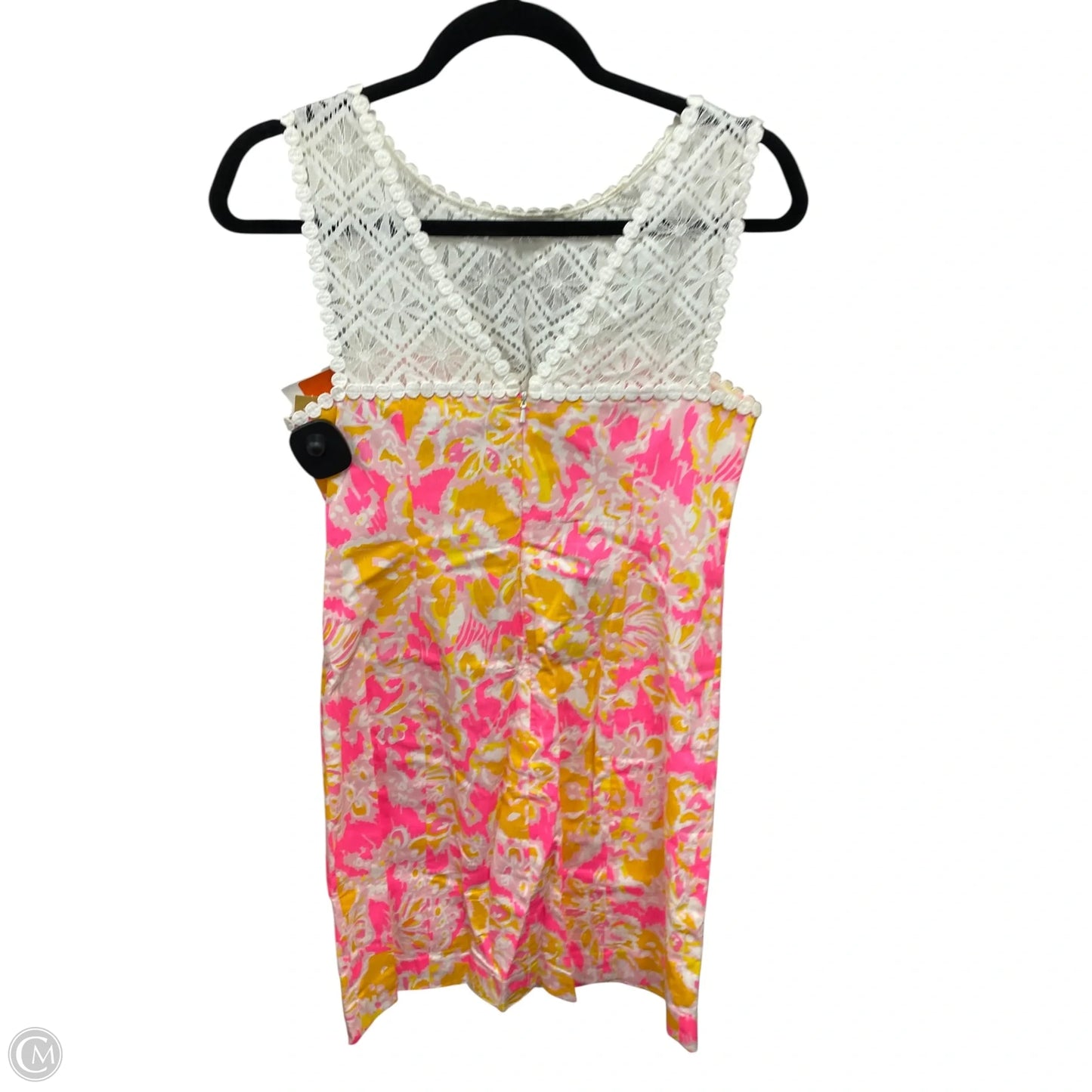 Dress Designer By Lilly Pulitzer In Pink & Yellow, Size: 2