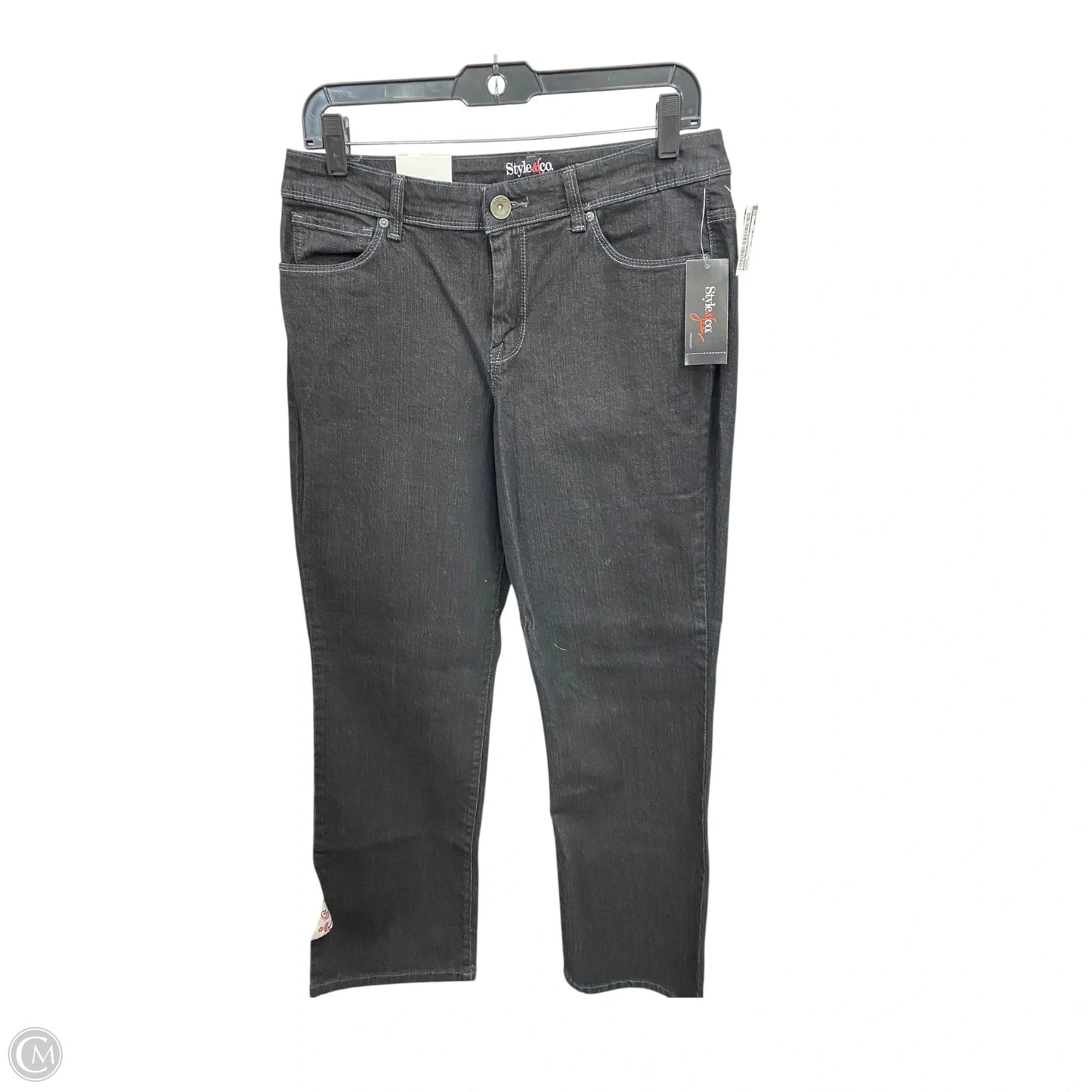 Jeans Straight By Style And Company In Black, Size: 10