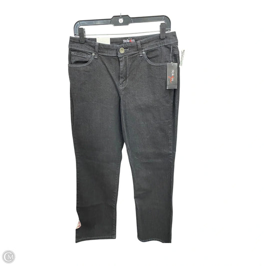 Jeans Straight By Style And Company In Black, Size: 10